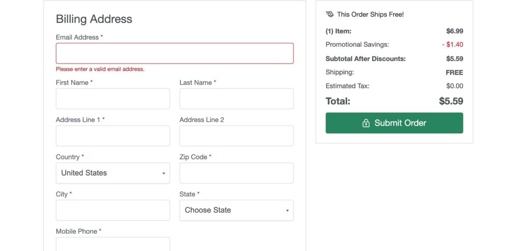 Shipping address - Packs Depot Online Dispensary Shipping